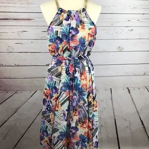 Mlle Gabrielle floral print flowing dess